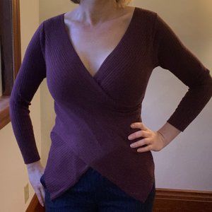 Long sleeve fitted knit blouse by RIPE size SM